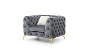 Maderno Velvet Sofa Set