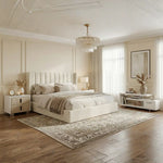 Oliver Hydraulic Lift-Up Storage Bed – Ivory - Image 9