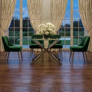 Stella Rectangular Glass Top Dining Table