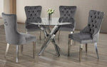 Modern Glass Dining Set - T1447 - Royal Living Furniture