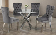 Modern Glass Dining Set - T1447 - Royal Living Furniture