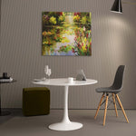 Velets 40 Inch Tulip Mid Century Modern Dining Table - White - Image 6