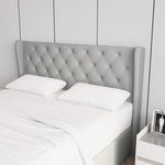 Velets Diva Light Gray Tufted Upholstered Storage Bed with Hydraulic Lift - Image 11