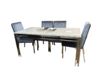 Admiral Silver Dinning Table - Royal Living Furniture