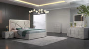 Rolexx Grey king Bed Room Set - (5009) - Royal Living Furniture