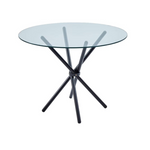 Bella Round Glass Top Dining Table