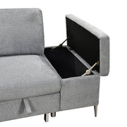 LHF Sofabed Sectional Grey Fabric - IF 9022 - Royal Living Furniture