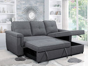 Sofabed Sectional W/Reversible Chaise Grey Fabric - IF 9040 - Royal Living Furniture