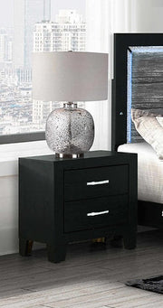 Reid-Black Night Stand - Royal Living Furniture