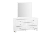 Lucia-White Dresser & Mirror - Royal Living Furniture