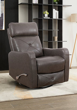 Recliner Chair Charcoal Leather - IF 6330 - Royal Living Furniture