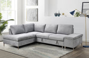LHF Sofabed Sectional Grey Fabric - IF 9022 - Royal Living Furniture