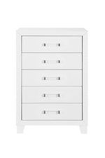 Lucia-White Chest - Royal Living Furniture