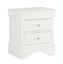 Pompei (White) Night Stand - Royal Living Furniture