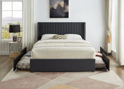 Bed Grey-IF 5408 - Royal Living Furniture
