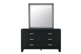 Reid-Black Dresser & Mirror - Royal Living Furniture