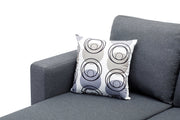 Sectional W/Reversible Chaise Grey Fabric - IF 9325 - Royal Living Furniture
