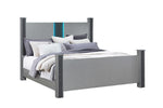 Logan-Silver Bed - Royal Living Furniture