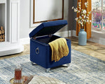 Stylish Velvet Storage Ottoman - IF-6295-6296-6297 - Royal Living Furniture