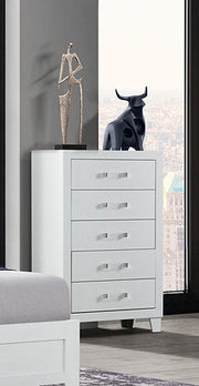 Lucia-White Chest - Royal Living Furniture