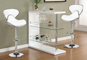 Bar Stool White  PU - ST 7703 - Royal Living Furniture