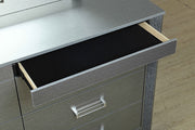 Logan-Silver Night Stand - Royal Living Furniture