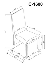 Chair - C 1600 - Royal Living Furniture