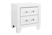 Lucia-White Night Stand - Royal Living Furniture