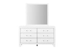 Lucia-White Dresser & Mirror - Royal Living Furniture