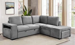 RHF Sofabed Sectional Grey Fabric - IF 9035 - Royal Living Furniture