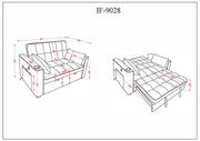Sofabed Grey Fabric - IF 9028 - Royal Living Furniture