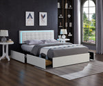 Bed White-IF 5402 - Royal Living Furniture