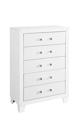 Lucia-White Chest - Royal Living Furniture