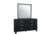 Reid-Black Dresser & Mirror - Royal Living Furniture