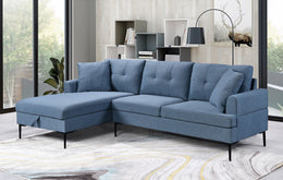 LHF Sectional Blue Fabric - IF 9065 - Royal Living Furniture