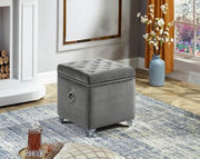 Stylish Velvet Storage Ottoman - IF-6295-6296-6297 - Royal Living Furniture