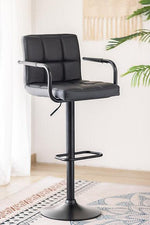 Grey & Black PU Upholstered Bar Stools - ST-7705-7706 - Royal Living Furniture