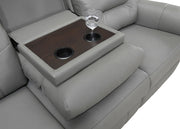 Sofa Set Recliner Grey Leather Match- IF 8141