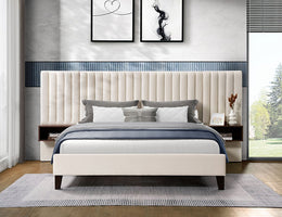 Bed Creme Beige-IF 5561 - Royal Living Furniture