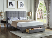 Bed Grey-IF 5493 - Royal Living Furniture