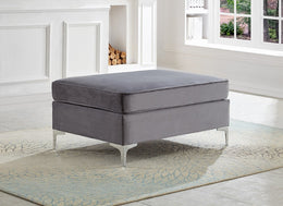 Ottoman Grey Velvet - IF 9281 - Royal Living Furniture