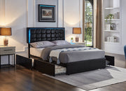 Bed Black-IF 5400 - Royal Living Furniture