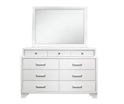Jordyn (White) Dresser & Mirror - Royal Living Furniture