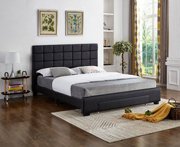 Bed Black-IF 5490 - Royal Living Furniture