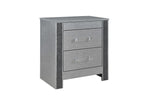 Logan-Silver Night Stand - Royal Living Furniture