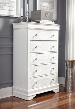 Pompei (White) Chest - Royal Living Furniture