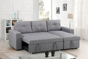 Sofabed Sectional W/Reversible Chaise Grey Fabric - IF 9031 - Royal Living Furniture
